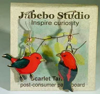 Jewelry - Earrings, Scarlet Tanager