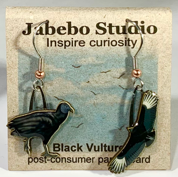 Jewelry - Earrings, Black Vulture