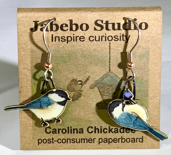 Jewelry - Earrings, Carolina Chickadee