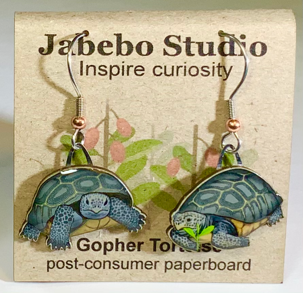 Jewelry - Earrings, Tortoise, Gopher