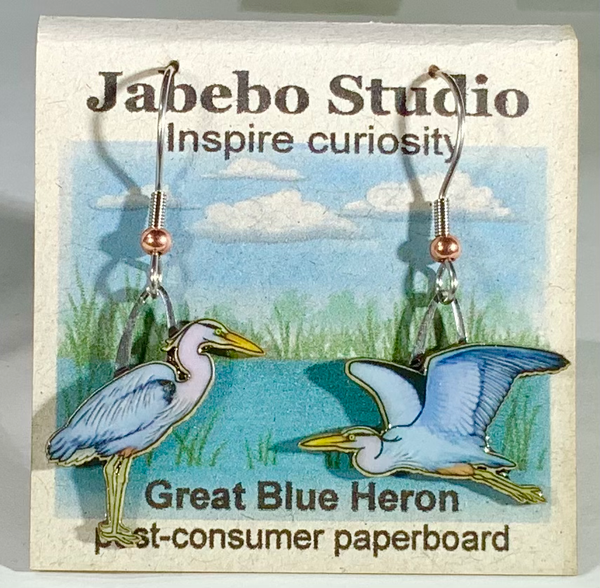 Jewelry - Earrings, Great Blue Heron