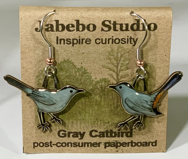 Jewelry - Earrings, Gray Catbird