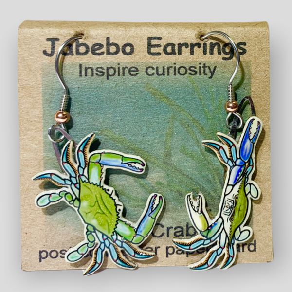 Jewelry - Earrings, Blue Crab