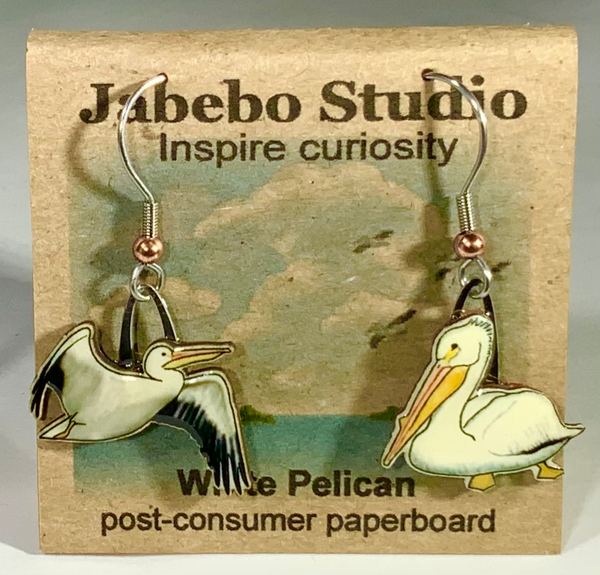 Jewelry - Earrings, White Pelican