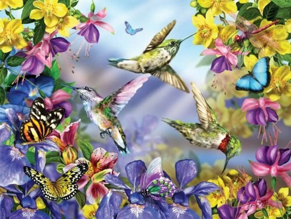 Puzzle, Boxed - Butterflies and Hummingbirds
